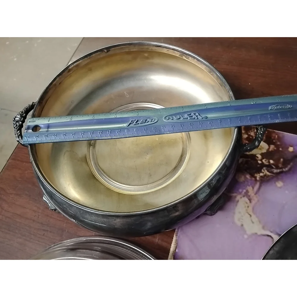 TOWLE, Silver Plate Round Covered Casserole, Footed